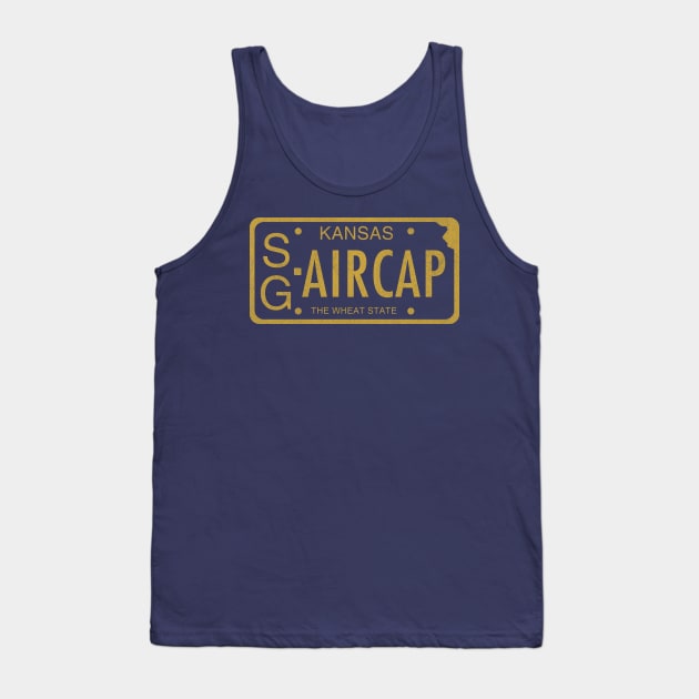 AIR CAP Vintage License Plate Tank Top by tdilport